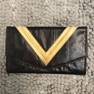 Vintage 100% real snake skin wallet